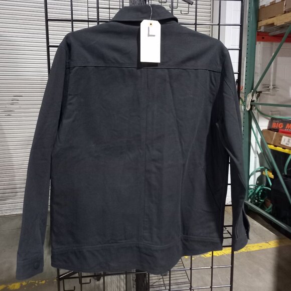 Concealed Carry Flannel Lined Canvas Shirt Jacket - Black | Large - Picture 3 of 7